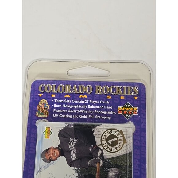 Colorado Rockies 1993 Upper Deck Team Set Baseball Cards Sealed 1st Season - Picture 2 of 3
